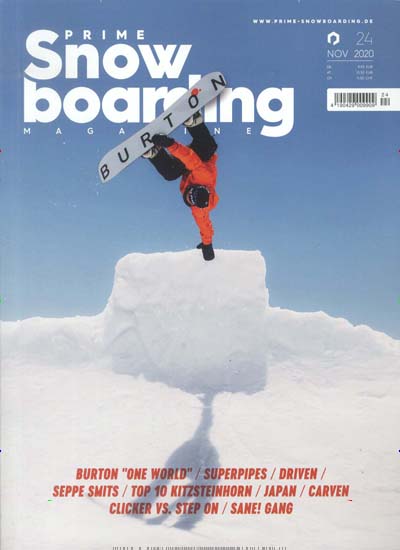 Titelbild der Ausgabe 24/2020 von Prime Snowboarding. Diese Zeitschrift und viele weitere Sportmagazine als Abo oder epaper bei United Kiosk online kaufen.