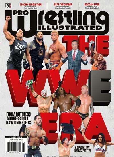 Titelbild der Ausgabe 6/2025 von Pro Wrestling Illustrated. Diese Zeitschrift und viele weitere Sportmagazine als Abo oder epaper bei United Kiosk online kaufen.