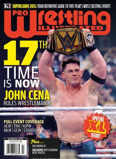 Titelbild der Ausgabe 7/2025 von Pro Wrestling Illustrated. Diese Zeitschrift und viele weitere Sportmagazine als Abo oder epaper bei United Kiosk online kaufen.