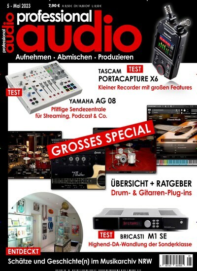 Titelbild der Ausgabe 5/2023 von professional audio Magazin. Diese Zeitschrift und viele weitere Audiomagazine, Filmmagazine und Fotozeitschriften als Abo oder epaper bei United Kiosk online kaufen.