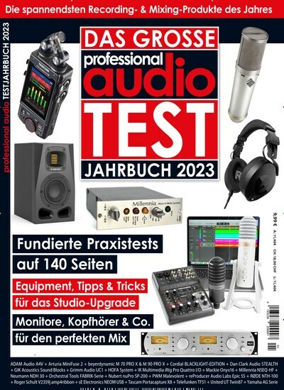 Titelbild der Ausgabe 1/2023 von professional audio Testjahrbuch. Diese Zeitschrift und viele weitere Audiomagazine, Filmmagazine und Fotozeitschriften als Abo oder epaper bei United Kiosk online kaufen.