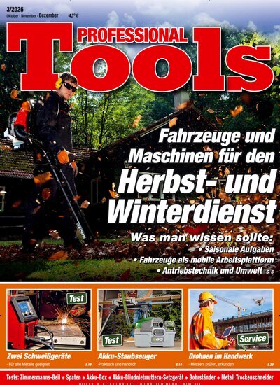 Titelbild der Ausgabe 3/2026 von Professional Tools. Diese Zeitschrift und viele weitere Gartenzeitschriften und Wohnzeitschriften als Abo oder epaper bei United Kiosk online kaufen.