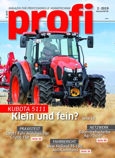 Titelbild der Ausgabe 2/2019 von profi. Diese Zeitschrift und viele weitere Naturzeitschriften, Landwirtschaftszeitungen und Umweltmagazine als Abo oder epaper bei United Kiosk online kaufen.