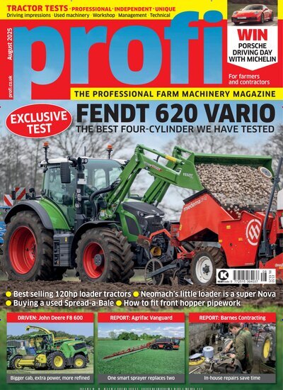 Titelbild der Ausgabe 8/2025 von profi magazine UK. Diese Zeitschrift und viele weitere Automagazine und Motorradzeitschriften als Abo oder epaper bei United Kiosk online kaufen.