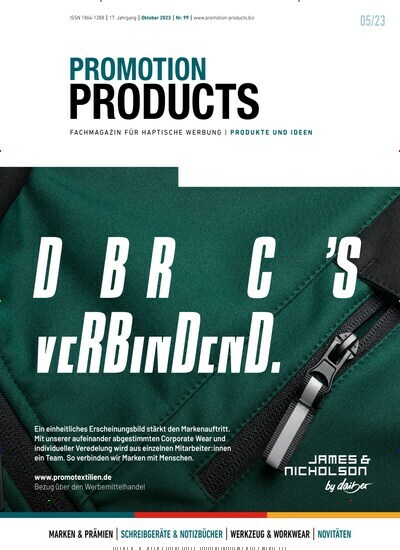 Titelbild der Ausgabe 99/2023 von Promotion Products. Diese Zeitschrift und viele weitere Businessmagazine als Abo oder epaper bei United Kiosk online kaufen.