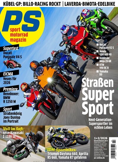 Titelbild der Ausgabe 2/2026 von PS. Diese Zeitschrift und viele weitere Automagazine und Motorradzeitschriften als Abo oder epaper bei United Kiosk online kaufen.