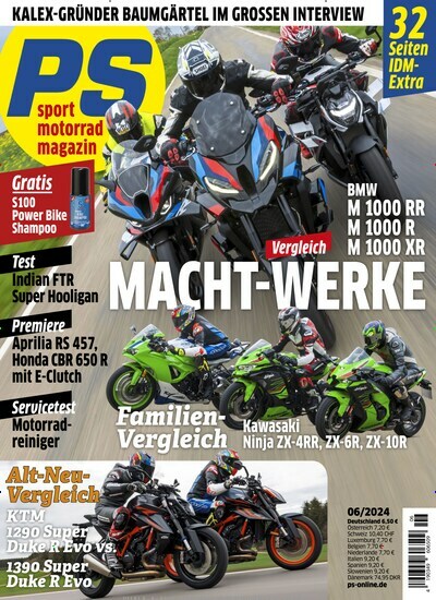 Titelbild der Ausgabe 6/2024 von PS. Diese Zeitschrift und viele weitere Automagazine und Motorradzeitschriften als Abo oder epaper bei United Kiosk online kaufen.