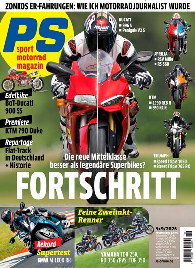 Titelbild der Ausgabe 9/2026 von PS. Diese Zeitschrift und viele weitere Automagazine und Motorradzeitschriften als Abo oder epaper bei United Kiosk online kaufen.