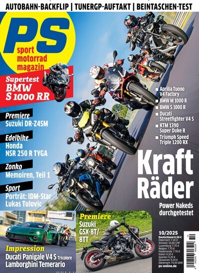 Titelbild der Ausgabe 10/2025 von PS. Diese Zeitschrift und viele weitere Automagazine und Motorradzeitschriften als Abo oder epaper bei United Kiosk online kaufen.