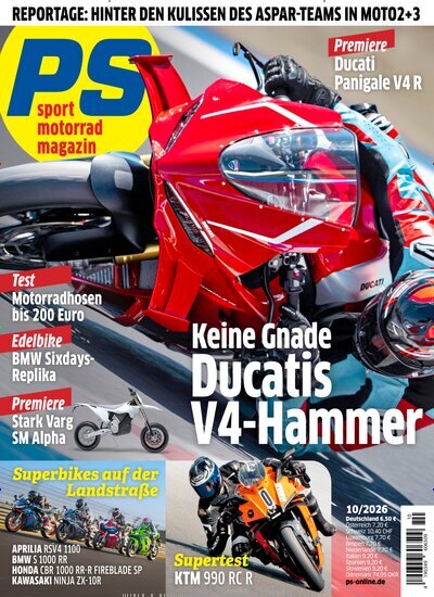Titelbild der Ausgabe 10/2026 von PS. Diese Zeitschrift und viele weitere Automagazine und Motorradzeitschriften als Abo oder epaper bei United Kiosk online kaufen.
