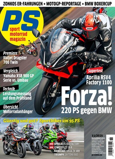 Titelbild der Ausgabe 11/2025 von PS. Diese Zeitschrift und viele weitere Automagazine und Motorradzeitschriften als Abo oder epaper bei United Kiosk online kaufen.