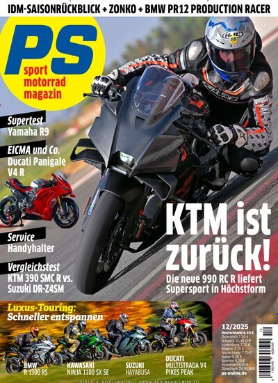 Titelbild der Ausgabe 12/2025 von PS. Diese Zeitschrift und viele weitere Automagazine und Motorradzeitschriften als Abo oder epaper bei United Kiosk online kaufen.