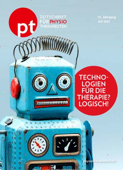 Titelbild der Ausgabe 7/2021 von pt Zeitschrift für Physiotherapeuten. Diese Zeitschrift und viele weitere Pflegezeitschriften und medizinische Fachzeitschriften als Abo oder epaper bei United Kiosk online kaufen.