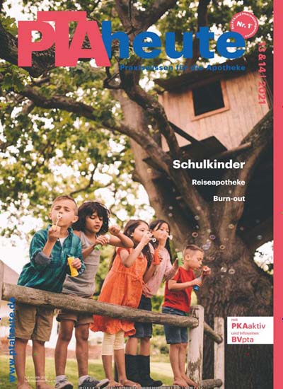 Titelbild der Ausgabe 14/2021 von PTA heute. Diese Zeitschrift und viele weitere Pharmazeutische Zeitungen als Abo oder epaper bei United Kiosk online kaufen.