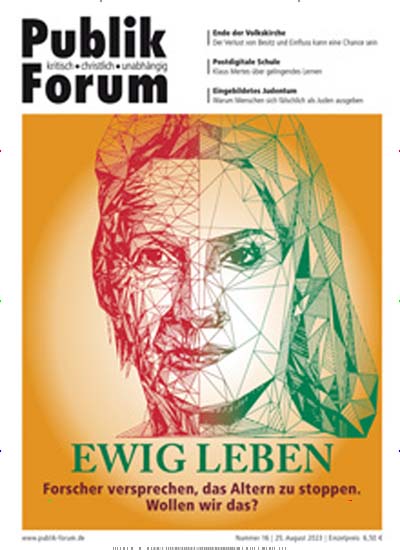 Titelbild der Ausgabe 21/2023 von Publik-Forum. Diese Zeitschrift und viele weitere Kunstmagazine und Kulturmagazine als Abo oder epaper bei United Kiosk online kaufen.