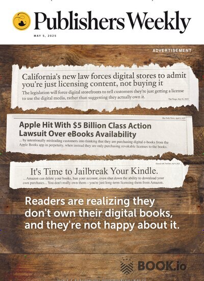 Titelbild der Ausgabe 18/2025 von Publishers Weekly. Diese Zeitschrift und viele weitere Jugendzeitschriften und Kinderzeitschriften als Abo oder epaper bei United Kiosk online kaufen.