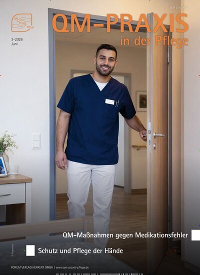 Titelbild der Ausgabe 3/2026 von QM-Praxis in der Pflege. Diese Zeitschrift und viele weitere Pflegezeitschriften und medizinische Fachzeitschriften als Abo oder epaper bei United Kiosk online kaufen.