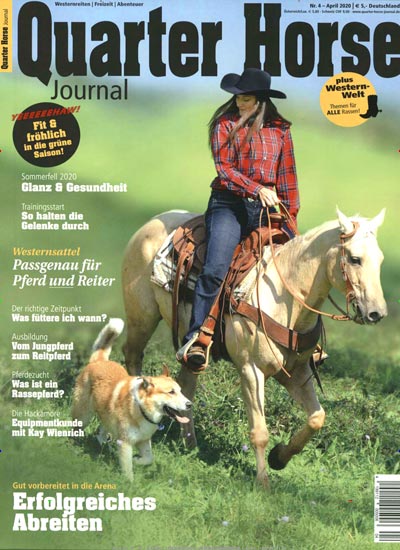 Titelbild der Ausgabe 4/2020 von Quarter Horse Journal. Diese Zeitschrift und viele weitere Sportmagazine als Abo oder epaper bei United Kiosk online kaufen.