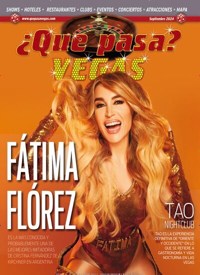 Titelbild der Ausgabe 8/2024 von Que Pasa Vegas. Diese Zeitschrift und viele weitere Lifestylemagazine und Peoplemagazine als Abo oder epaper bei United Kiosk online kaufen.