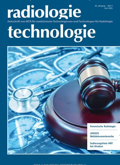 Titelbild der Ausgabe 2/2025 von radiologie technologie. Diese Zeitschrift und viele weitere Pflegezeitschriften und medizinische Fachzeitschriften als Abo oder epaper bei United Kiosk online kaufen.