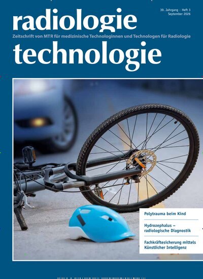 Titelbild der Ausgabe 3/2026 von radiologie technologie. Diese Zeitschrift und viele weitere Pflegezeitschriften und medizinische Fachzeitschriften als Abo oder epaper bei United Kiosk online kaufen.