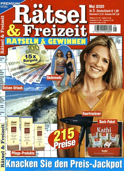 Titelbild der Ausgabe 5/2020 von Rätsel & Freizeit. Diese Zeitschrift und viele weitere Groschenromane und Rätselhefte als Abo oder epaper bei United Kiosk online kaufen.