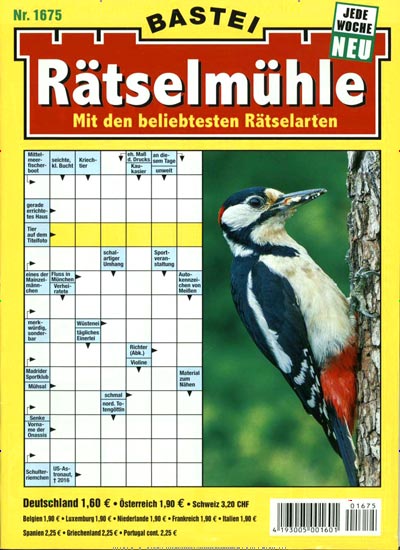 Titelbild der Ausgabe 1675/2020 von Rätselmühle. Diese Zeitschrift und viele weitere Groschenromane und Rätselhefte als Abo oder epaper bei United Kiosk online kaufen.