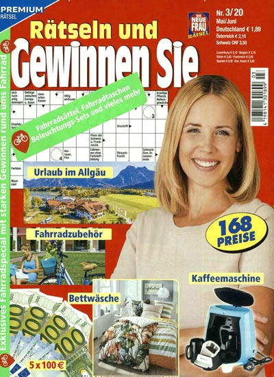 Titelbild der Ausgabe 3/2020 von Rätseln und Gewinnen Sie. Diese Zeitschrift und viele weitere Groschenromane und Rätselhefte als Abo oder epaper bei United Kiosk online kaufen.