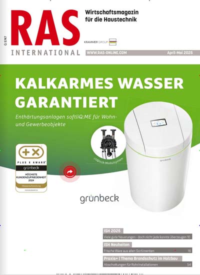 Titelbild der Ausgabe 7/2025 von RAS - Das Wirtschaftsjournal für die Gebäudetechnik. Diese Zeitschrift und viele weitere Architekturzeitschriften und Bauzeitschriften als Abo oder epaper bei United Kiosk online kaufen.