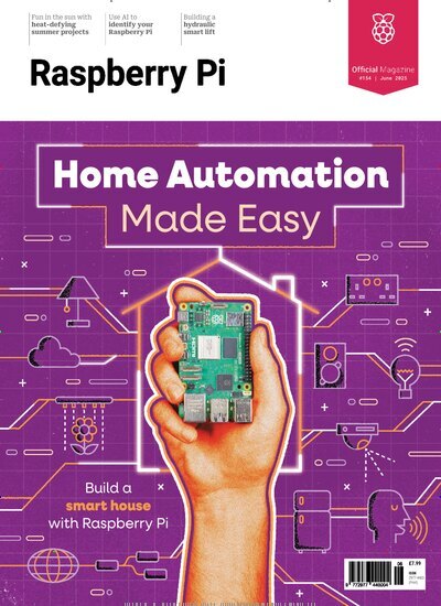 Titelbild der Ausgabe 154/2025 von Raspberry Pi. Diese Zeitschrift und viele weitere Computerzeitschriften, Tabletmagazine und Smartphonemagazine als Abo oder epaper bei United Kiosk online kaufen.