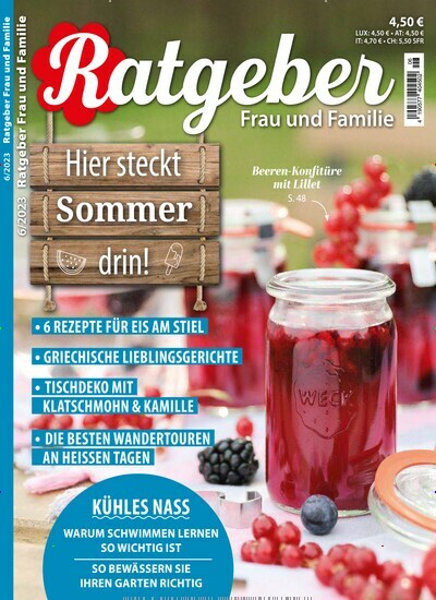 Titelbild der Ausgabe 6/2023 von Ratgeber Frau und Familie. Diese Zeitschrift und viele weitere Frauenzeitschriften als Abo oder epaper bei United Kiosk online kaufen.