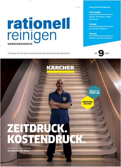 Titelbild der Ausgabe 9/2025 von rationell reinigen. Diese Zeitschrift und viele weitere Gastronomiezeitschriften, Fashionmagazine, Beautymagazine als Abo oder epaper bei United Kiosk online kaufen.