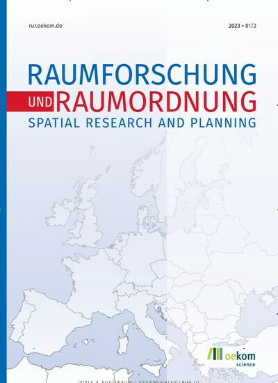 Titelbild der Ausgabe 2/2023 von Raumforschung und Raumordnung. Diese Zeitschrift und viele weitere Wissenschaftsmagazine als Abo oder epaper bei United Kiosk online kaufen.