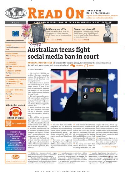 Titelbild der Ausgabe 1/2026 von Read on. Diese Zeitschrift und viele weitere Reisemagazine, Freizeitmagazine und Wissensmagazine als Abo oder epaper bei United Kiosk online kaufen.