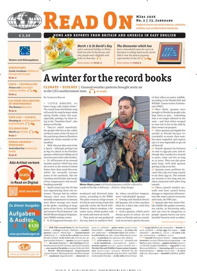 Titelbild der Ausgabe 3/2026 von Read on. Diese Zeitschrift und viele weitere Reisemagazine, Freizeitmagazine und Wissensmagazine als Abo oder epaper bei United Kiosk online kaufen.