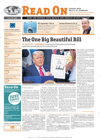 Titelbild der Ausgabe 8/2025 von Read on. Diese Zeitschrift und viele weitere Reisemagazine, Freizeitmagazine und Wissensmagazine als Abo oder epaper bei United Kiosk online kaufen.