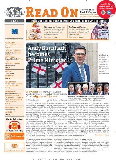 Titelbild der Ausgabe 8/2026 von Read on. Diese Zeitschrift und viele weitere Reisemagazine, Freizeitmagazine und Wissensmagazine als Abo oder epaper bei United Kiosk online kaufen.