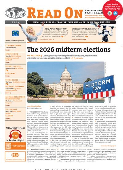 Titelbild der Ausgabe 11/2026 von Read on. Diese Zeitschrift und viele weitere Reisemagazine, Freizeitmagazine und Wissensmagazine als Abo oder epaper bei United Kiosk online kaufen.