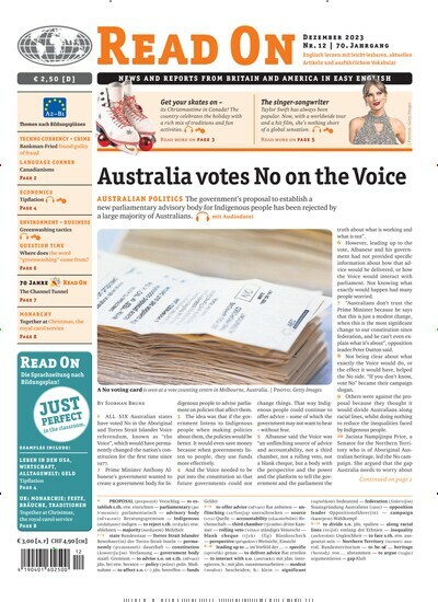 Titelbild der Ausgabe 12/2023 von Read on. Diese Zeitschrift und viele weitere Reisemagazine, Freizeitmagazine und Wissensmagazine als Abo oder epaper bei United Kiosk online kaufen.