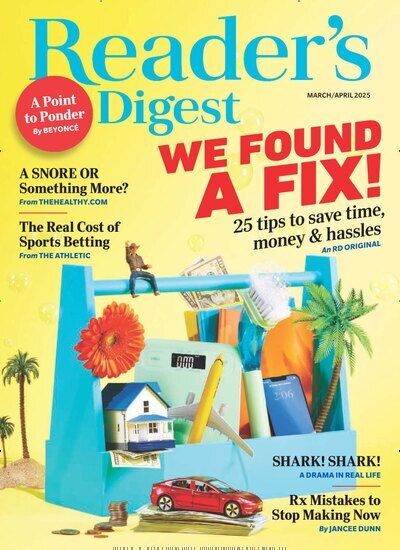 Titelbild der Ausgabe 3/2025 von Readers Digest. Diese Zeitschrift und viele weitere Lifestylemagazine und Peoplemagazine als Abo oder epaper bei United Kiosk online kaufen.