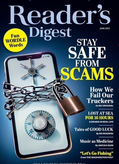 Titelbild der Ausgabe 5/2023 von Readers Digest. Diese Zeitschrift und viele weitere Lifestylemagazine und Peoplemagazine als Abo oder epaper bei United Kiosk online kaufen.