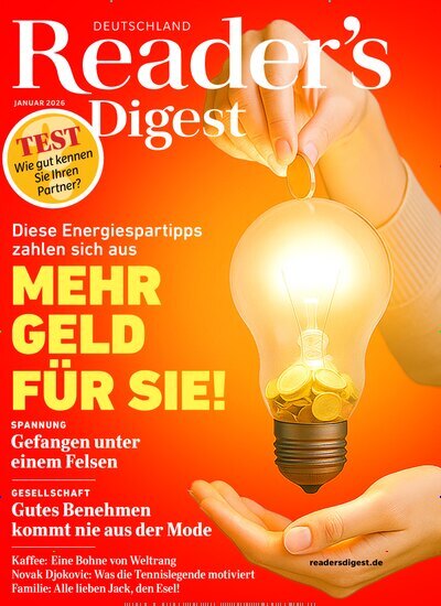 Titelbild der Ausgabe 1/2026 von Reader´s Digest Deutschland. Diese Zeitschrift und viele weitere Frauenzeitschriften als Abo oder epaper bei United Kiosk online kaufen.