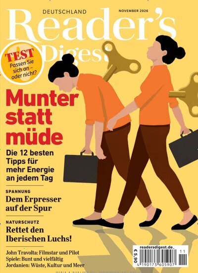 Titelbild der Ausgabe 11/2026 von Readers Digest Deutschland. Diese Zeitschrift und viele weitere Frauenzeitschriften als Abo oder epaper bei United Kiosk online kaufen.