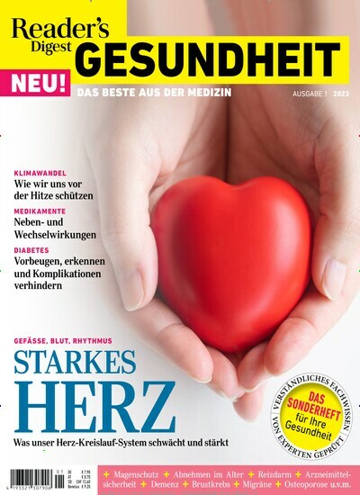 Titelbild der Ausgabe 1/2023 von Readers Digest Sonderheft Gesundheit. Diese Zeitschrift und viele weitere Elternzeitschriften und Tierzeitschriften als Abo oder epaper bei United Kiosk online kaufen.