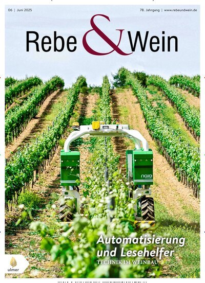 Titelbild der Ausgabe 6/2025 von Rebe & Wein. Diese Zeitschrift und viele weitere Naturzeitschriften, Landwirtschaftszeitungen und Umweltmagazine als Abo oder epaper bei United Kiosk online kaufen.