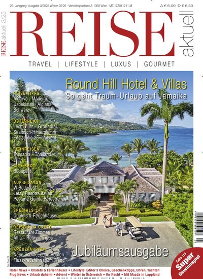 Titelbild der Ausgabe 3/2025 von REISE aktuell. Diese Zeitschrift und viele weitere Reisemagazine, Freizeitmagazine und Wissensmagazine als Abo oder epaper bei United Kiosk online kaufen.