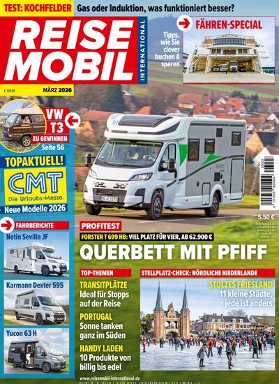 Titelbild der Ausgabe 3/2026 von Reisemobil International. Diese Zeitschrift und viele weitere Automagazine und Motorradzeitschriften als Abo oder epaper bei United Kiosk online kaufen.