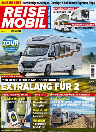 Titelbild der Ausgabe 4/2024 von Reisemobil International. Diese Zeitschrift und viele weitere Automagazine und Motorradzeitschriften als Abo oder epaper bei United Kiosk online kaufen.