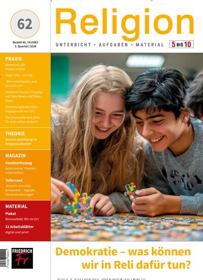 Titelbild der Ausgabe 62/2026 von Religion 5-10. Diese Zeitschrift und viele weitere Zeitschriften für Pädagogik als Abo oder epaper bei United Kiosk online kaufen.