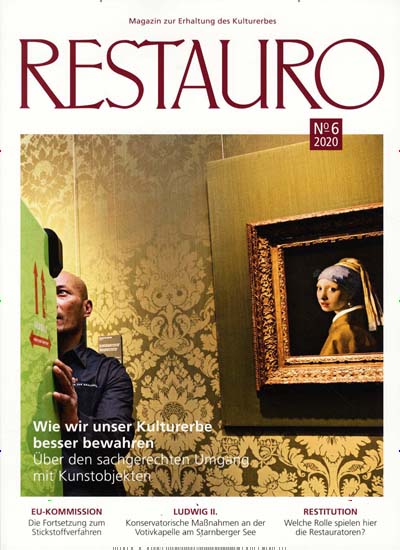 Titelbild der Ausgabe 6/2020 von Restauro. Diese Zeitschrift und viele weitere Kunstmagazine und Kulturmagazine als Abo oder epaper bei United Kiosk online kaufen.